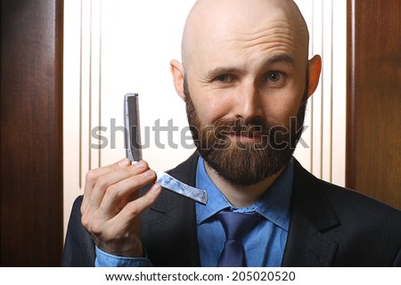 bald beard comb