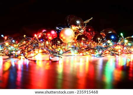 New Year\'s toys and ornaments background theme