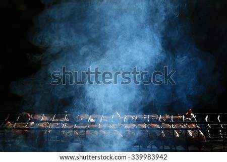 grilled meat smoke smoked barbecue