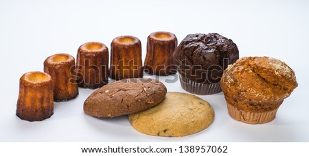 Cannele Custard Cakes, cookies and muffins.
