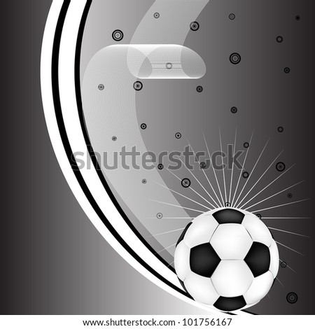 Abstract sport background, Soccer Ball Vector