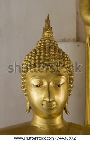 Portrait of a Buddha statue, Wat Phra Si Mahathat ,Phit Sa Nu Lok ,Thailand