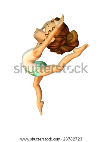 cartoon ballerina