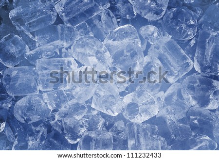 ice cubes blue style background