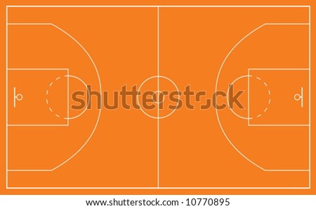 basketball court clipart. of a asketball court and