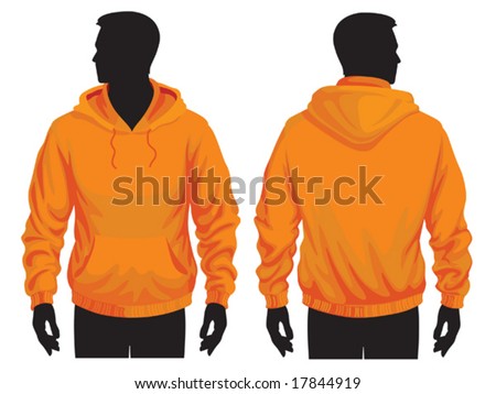 sweatshirt vector template. Men#39;s sweatshirt template
