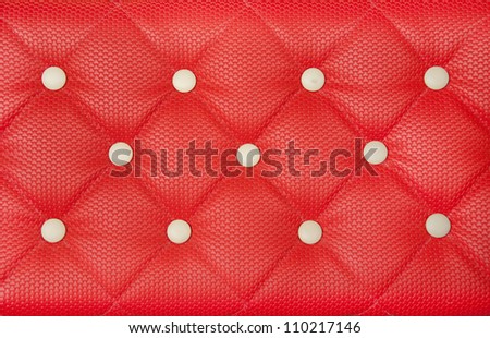 red furniture leather