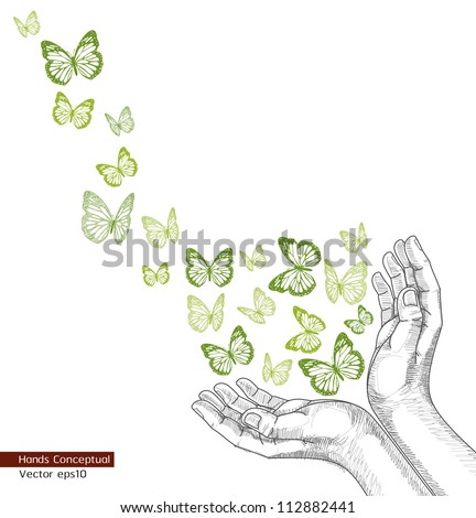 Hands Releasing Butterfly