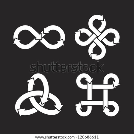 Infinity Symbol Icons. Vector Illustration. - 120686611 : Shutterstock