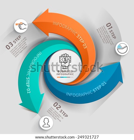 Modern arrow business template Vector illustration Can be used for workflow layout diagram number options web design infographics and timeline Modern arrow business template Vector illustration Can be used for workflow layout diagram number options web design infographics and timeline