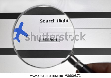 Search flight, airline search service on the web