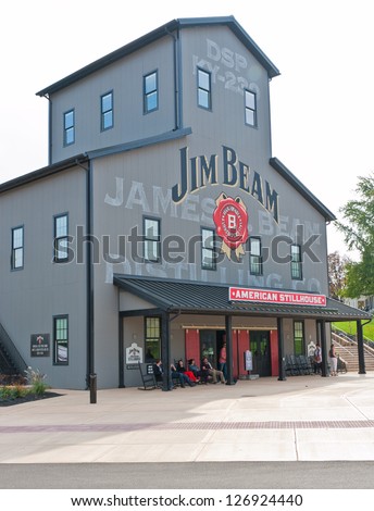 Clermont, Ky - October 13: Jim Beam Distillery At Clermont, Ky On October 13, 2012. Jim Beam Is A Brand Of Kentucky Straight Bourbon Whiskey, One Of Seven Distilleries Along Kentucky Bourbon Trail.
