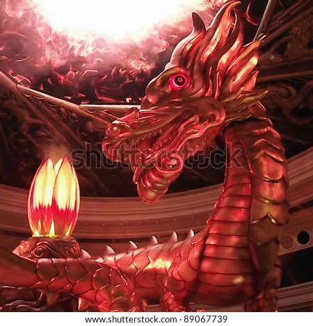 dragon and fire show in macau chine