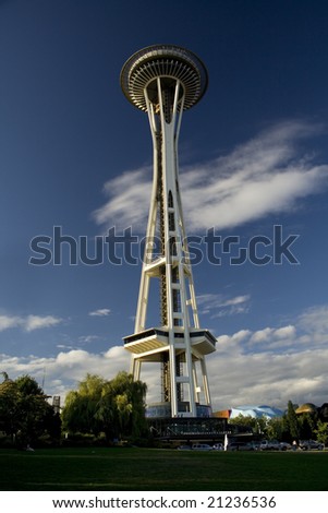 Space Needle in downtown Seattle