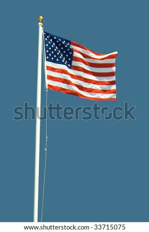 waving american flag background. stock photo : American flag