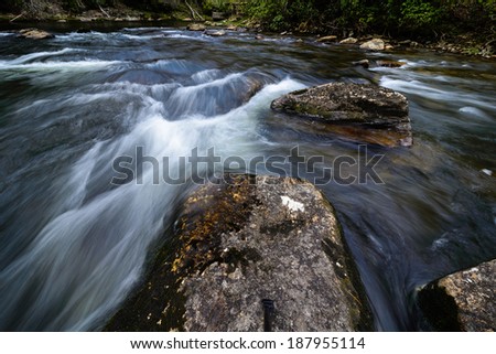 Chattooga River Flowing on the Georgia/South Carolina border