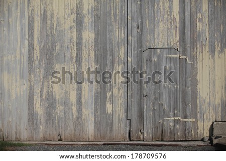 This old barn has a smaller door in the larger barn door.  Great for textures.