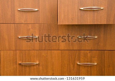 Wooden cabinet.
