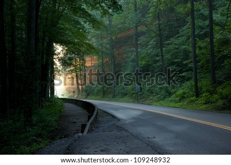 Early morning in  Great Smoky Mountains, Tennessee