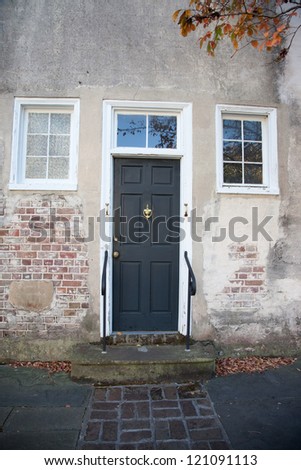 Home door with windows