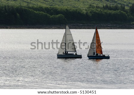 sailboats on the ocean