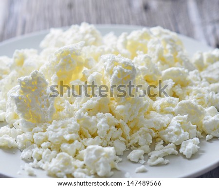 close up of curd cheese