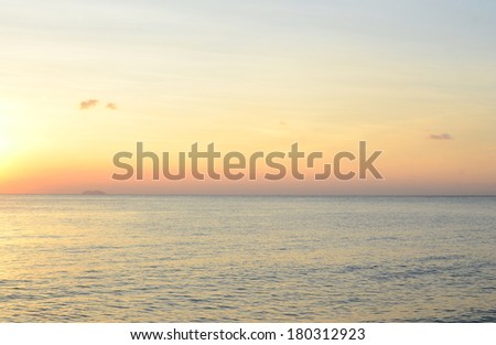 beauty sea sunset