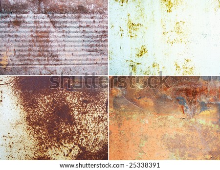 rusty metallic surfaces great as a background