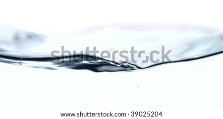water wave isolated on white
