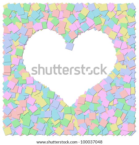 THe heart frame canvas background