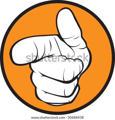 Hand Pointing Stock Vector Illustration 30688438 : Shutterstock