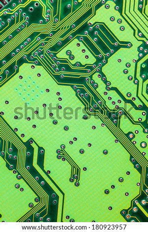 Extreme Closeup of Microchips Details