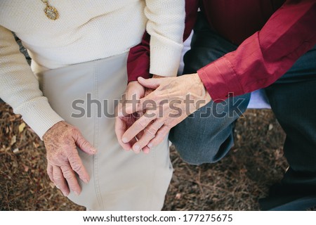 Grandma and Grandpa Holding Hands