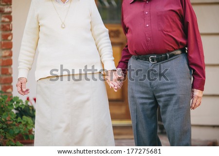 Grandma and Grandpa Holding Hands