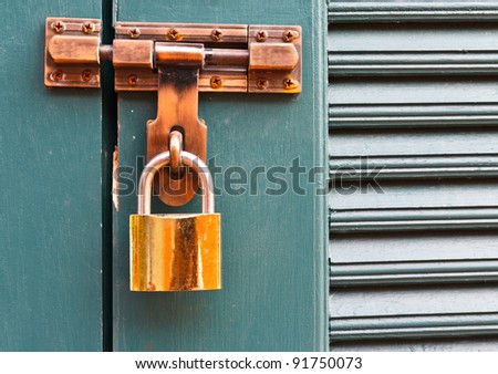 Door lock with key