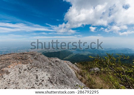 mountain and cloudy landscape