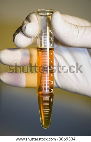 Test tube from a analysis laboratory.