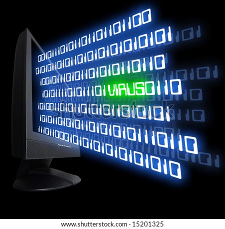 stock photo : Monitor showing