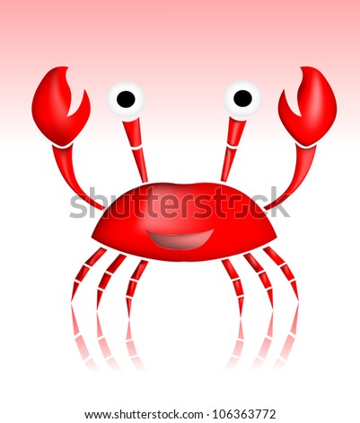 Cartoon Crab Stock Vector Illustration 106363772 : Shutterstock