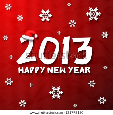 Happy New Year 2013 snowflakes wallpaper eps10 Happy New Year 2013 snowflakes wallpaper eps10