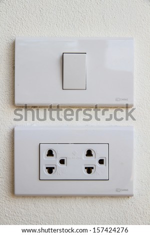 Switches and power outlets in the house.