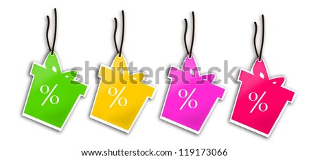 Christmas discount labels.