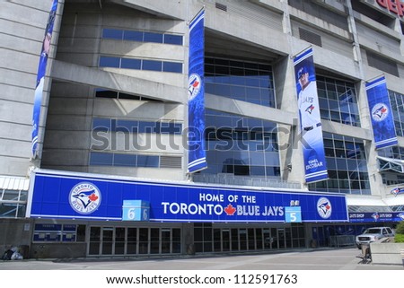 TORONTO - APRIL 20: Rogers Centre opened in 1989 and is home to the Toronto Blue Jays Baseball Team and Argonauts Canadian Football Team, on April 20 2012 in Toronto, Canada.