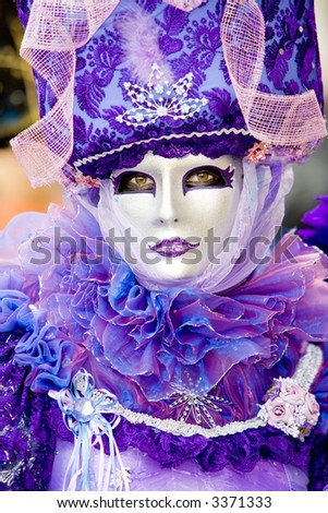 A woman in costume at the Venice Carnival (8)