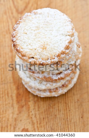 Pile of short crust pastry mince pies