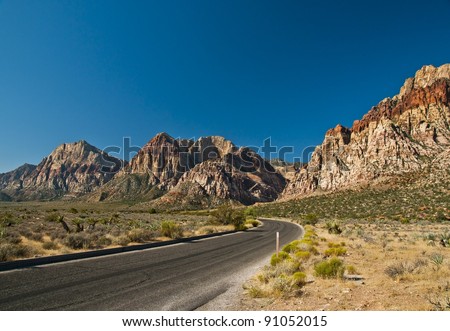 scenic drive through red rock canyon