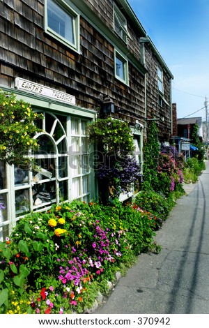 A small shop entrance in Rockport, MA