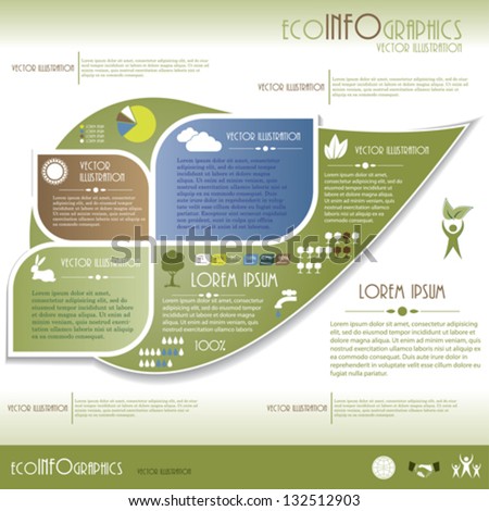 Modern Ecology infographics Design template Vector illustration Modern Ecology infographics Design template Vector illustration