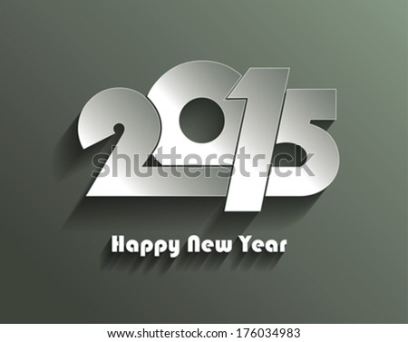 Happy new year 2015 creative greeting card design Happy new year 2015 creative greeting card design