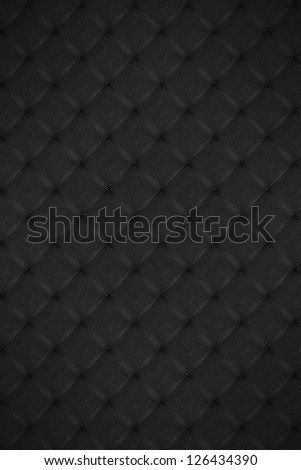 square leather pattern background or black material texture